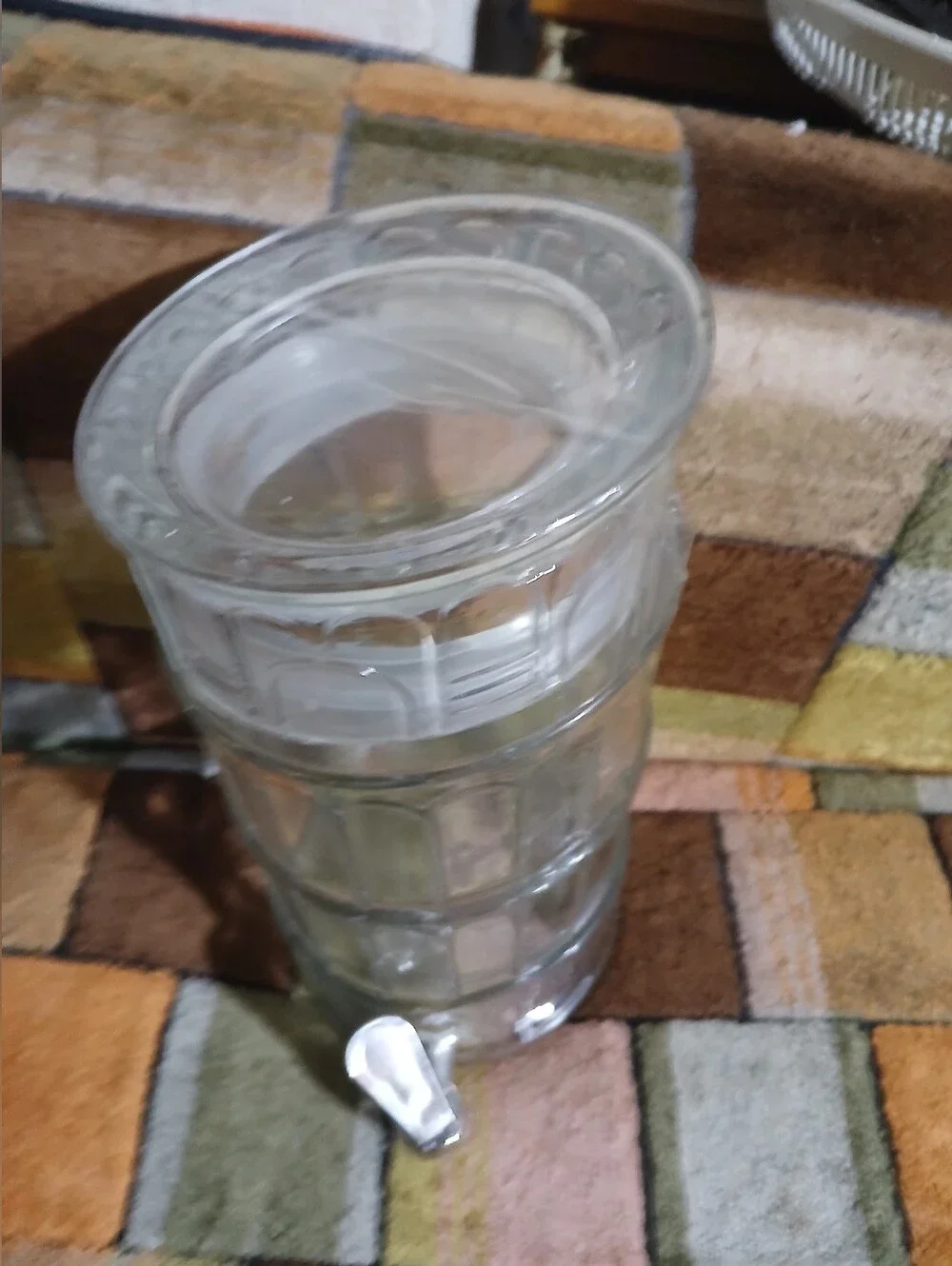 Clear Glass Beverage Dispenser Pisa Tower Italy Figure